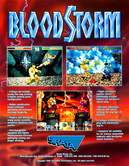 Blood Storm (v2.22) Arcade Game Cover